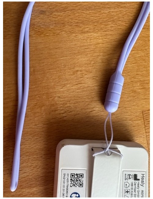 Healy - Befestigungsband, Schnur, Halsband aus Silikon versch. Farben- fürs Healy Gerät