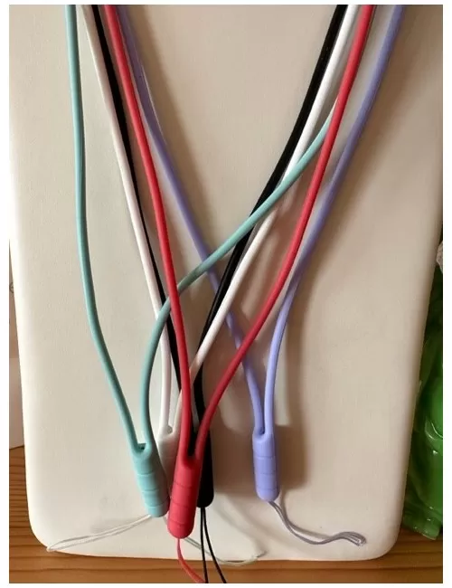 Healy - Befestigungsband, Schnur, Halsband aus Silikon versch. Farben- fürs Healy Gerät