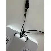 Healy - geflochtenes Nylon Befestigungsband, Schnur, Halsband, schwarz/silber- fürs Healy Gerät