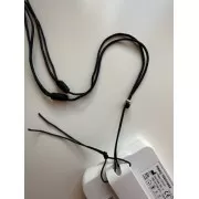 Healy - geflochtenes Nylon Befestigungsband, Schnur, Halsband, schwarz/silber- fürs Healy Gerät