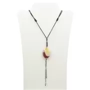 Healy - Nylon Befestigungsband, Schnur, Halsband, schwarz/silber- fürs Healy Gerät