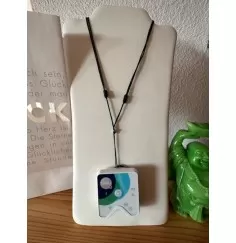 Healy - Nylon Befestigungsband, Schnur, Halsband, schwarz/silber- fürs Healy Gerät