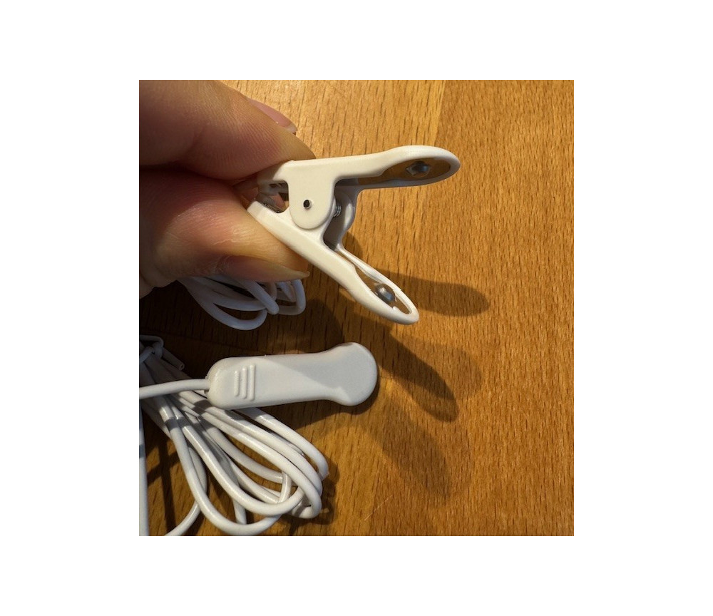 Ohr-Elektrodenverbindungskabel mit 2mm Anschluss - für Healy Gerät - 1Paar