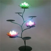 Teelichthalter - Chakra Baum /Teelicht Ständer - Grün - mit 7 Armen ca. 57x35cm