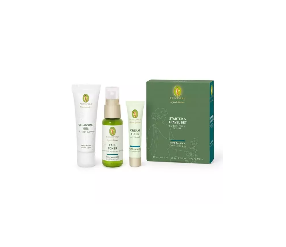 Primavera - Gesichtspflege - Starter & Travel Set Pure Balance - 61 ml