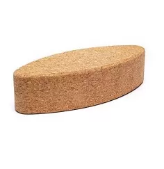 Yoga Zubehör - Yogablock - Block - Stütze Oval / Egg aus Kork - ca. 30,5x12x7,5 cm