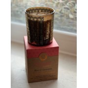 Song of India - Organic Goodness - Kerze im Glas - Rose & Geranium - mit Blume des Lebens