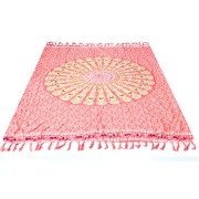 Sarong - Wickeltuch - Mandala - Viskose - Pink/Rosa - ca. 140x100 cm