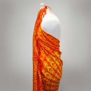 Sarong - Wickeltuch - Mandala - Viskose - Orange/Grün - ca. 140x100 cm
