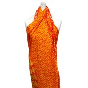 Sarong - Wickeltuch - Mandala - Viskose - Orange/Grün - ca. 140x100 cm