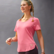 Spirit of OM - Shirt Raglan OM Herz - peach