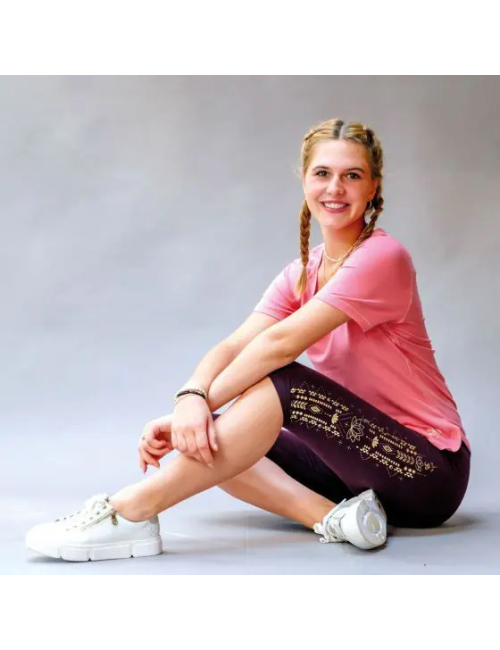 Spirit of OM - Shirt Raglan OM Herz - peach