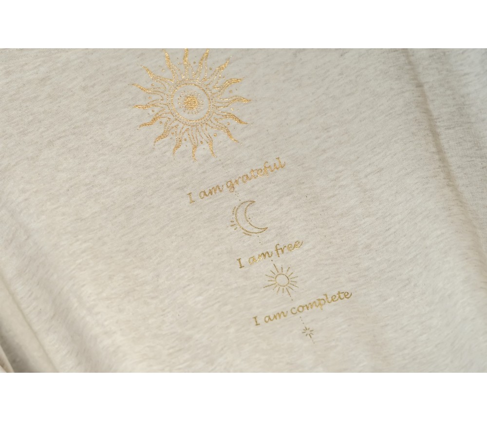 Spirit of OM - Shirt - beige melange gold