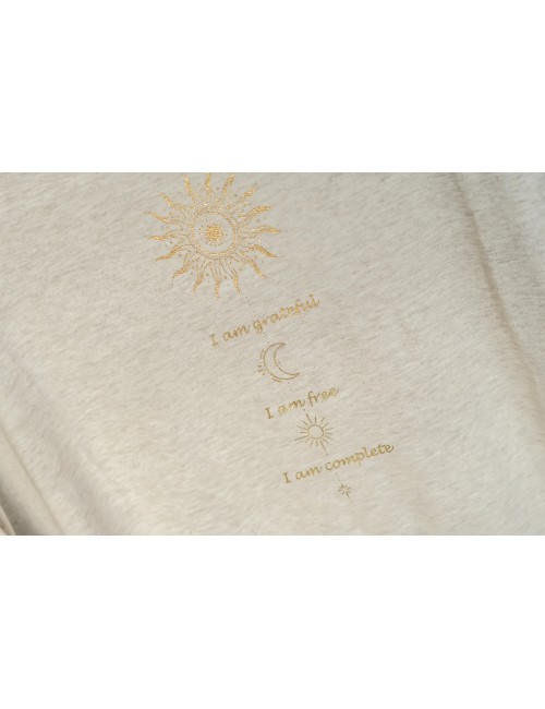 Spirit of OM - Shirt - beige melange gold