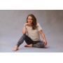 The Spirit of OM - Shirt - women - beige-melange-gold