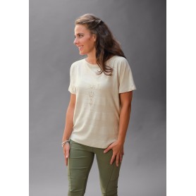 Spirit of OM - Shirt - beige melange gold