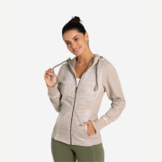 Spirit of OM - Sweatjacke Damen - sand-nature
