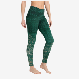 Spirit of OM - Yoga Leggings Buddhi - smaragd