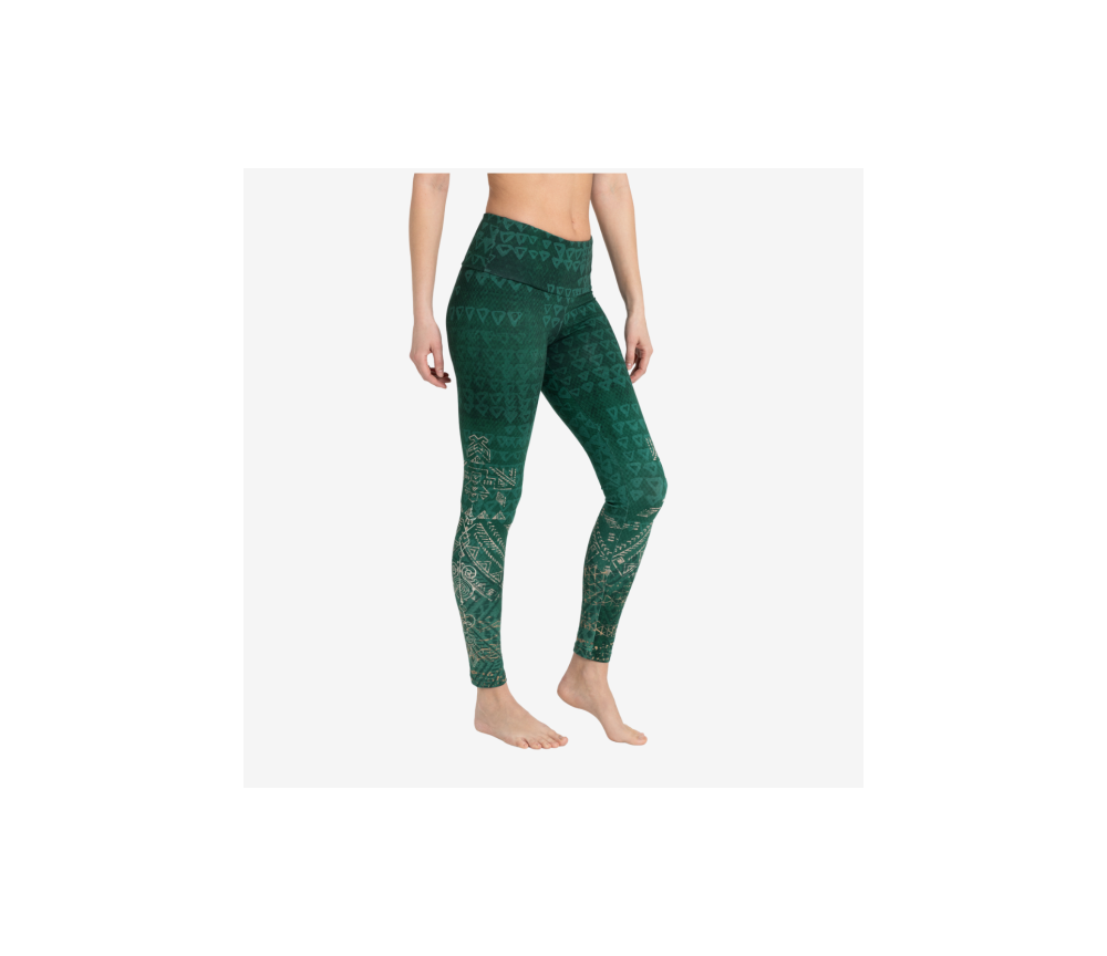 Spirit of OM - Yoga Leggings Buddhi - smaragd