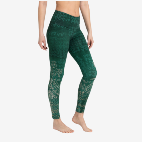 The Spirit of OM - Yoga Leggings - Buddhi - smaragd