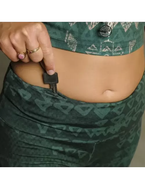 Spirit of OM - Yoga Leggings Buddhi - smaragd