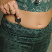 Spirit of OM - Yoga Leggings Buddhi - smaragd
