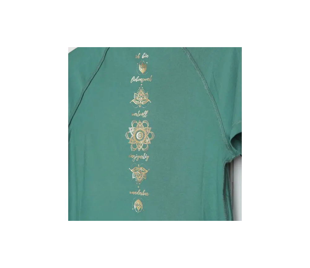 Spirit of OM - Shirt Raglan OM Herz - grün