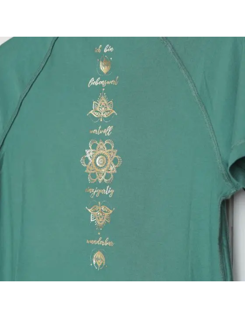 Spirit of OM - Shirt Raglan OM Herz - grün