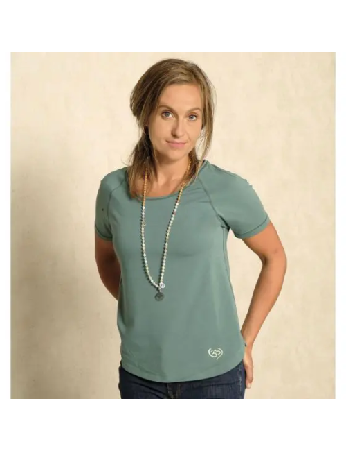 Spirit of OM - Shirt Raglan OM Herz - grün