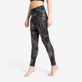 Spirit of OM - Yoga Leggings Maui - schwarz-natur