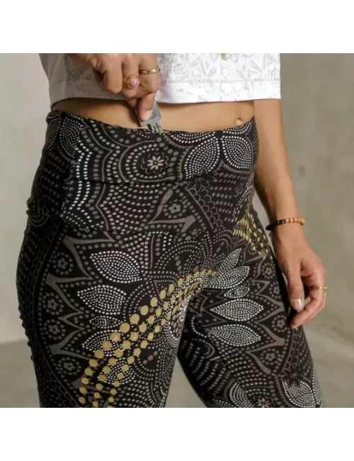 Spirit of OM - Yoga Leggings Maui - schwarz-natur