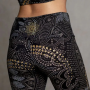 The Spirit of OM - Yoga Leggings - Maui - black-nature