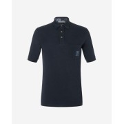 The Spirit of OM - Polo-Shirt - Bambus Piqué - dunkelblau