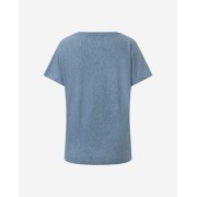 Spirit of OM - Shirt women - blue melange gold