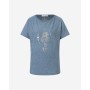 The Spirit of OM - Shirt - women - blue-melange-gold