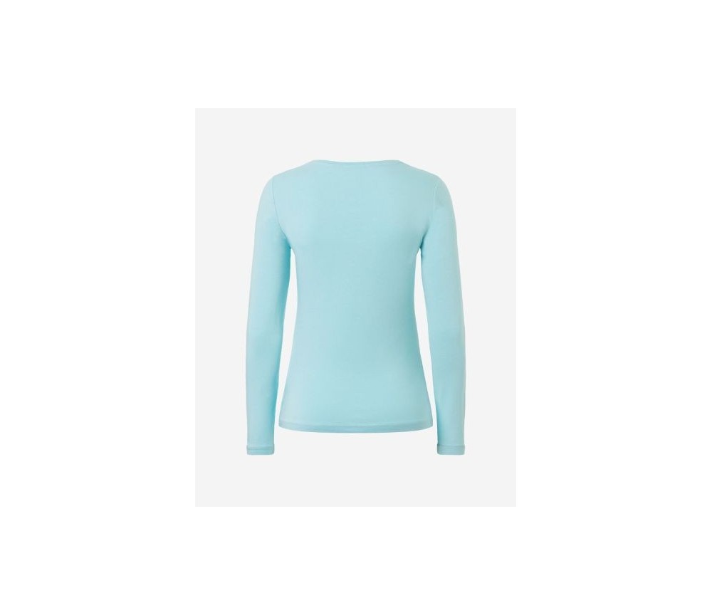 Spirit of OM - Langarm-Shirt Bambus - blue-breeze