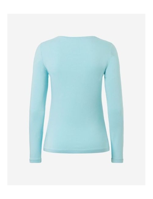 Spirit of OM - Langarm-Shirt Bambus - blue-breeze