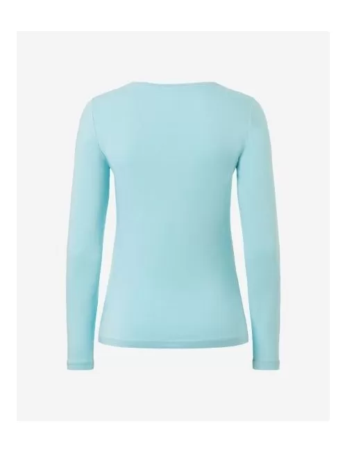 Spirit of OM - Langarm-Shirt Bambus - blue-breeze