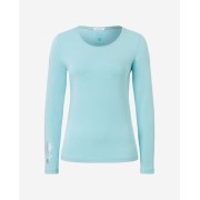 Spirit of OM - Langarm-Shirt Bambus - blue-breeze