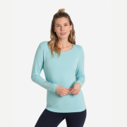 Spirit of OM - Langarm-Shirt Bambus - blue-breeze