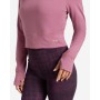 Spirit of OM - Longsleeve Crop Shirt Bambus - amethyst