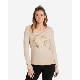 Spirit of OM - Langarm-Shirt OM Mandala - sand
