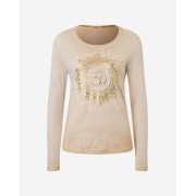 Spirit of OM - Langarm-Shirt OM Mandala - sand