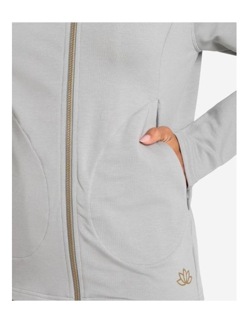 Spirit of OM - Damenjacke - kieselgrau