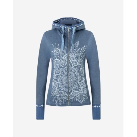 Spirit of OM - Sweatjacke women - jeansblau