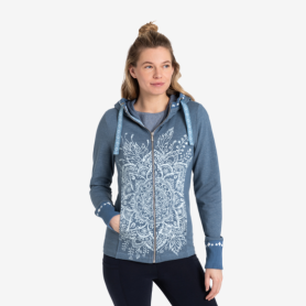 Spirit of OM - Sweatjacke women - jeansblau