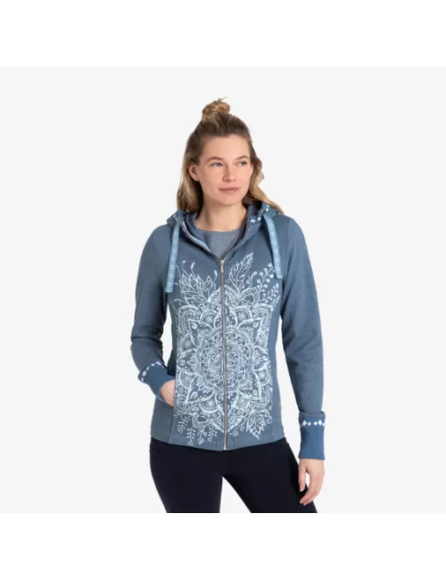 Spirit of OM - Sweatjacke women - jeansblau