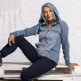 The Spirit of OM - Sweatjacke - Women - jeans-blau