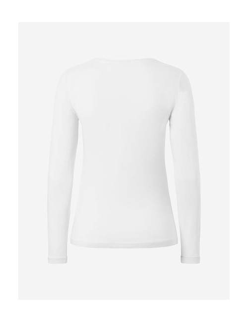 Spirit of OM - Langarm-Shirt Mabu Chakra - weiß