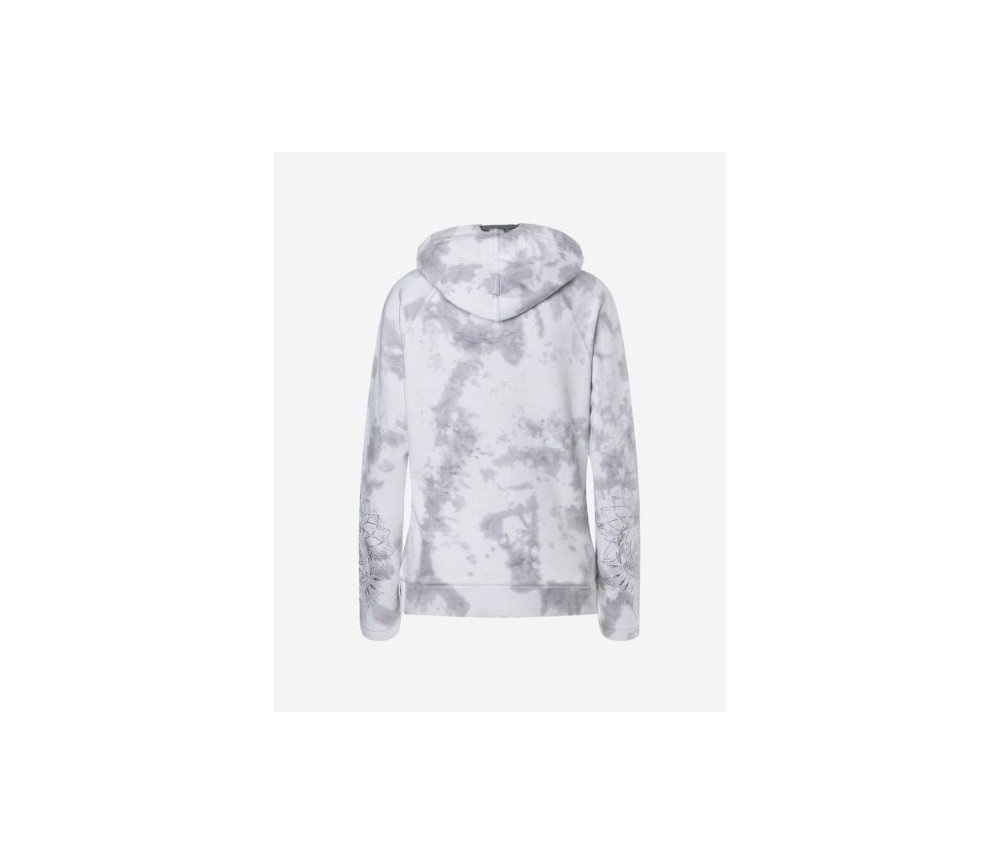 Spirit of OM - Hoodie Buddha - silbergrau